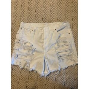 Women's White American Eagle Shorts,‎ sz 18